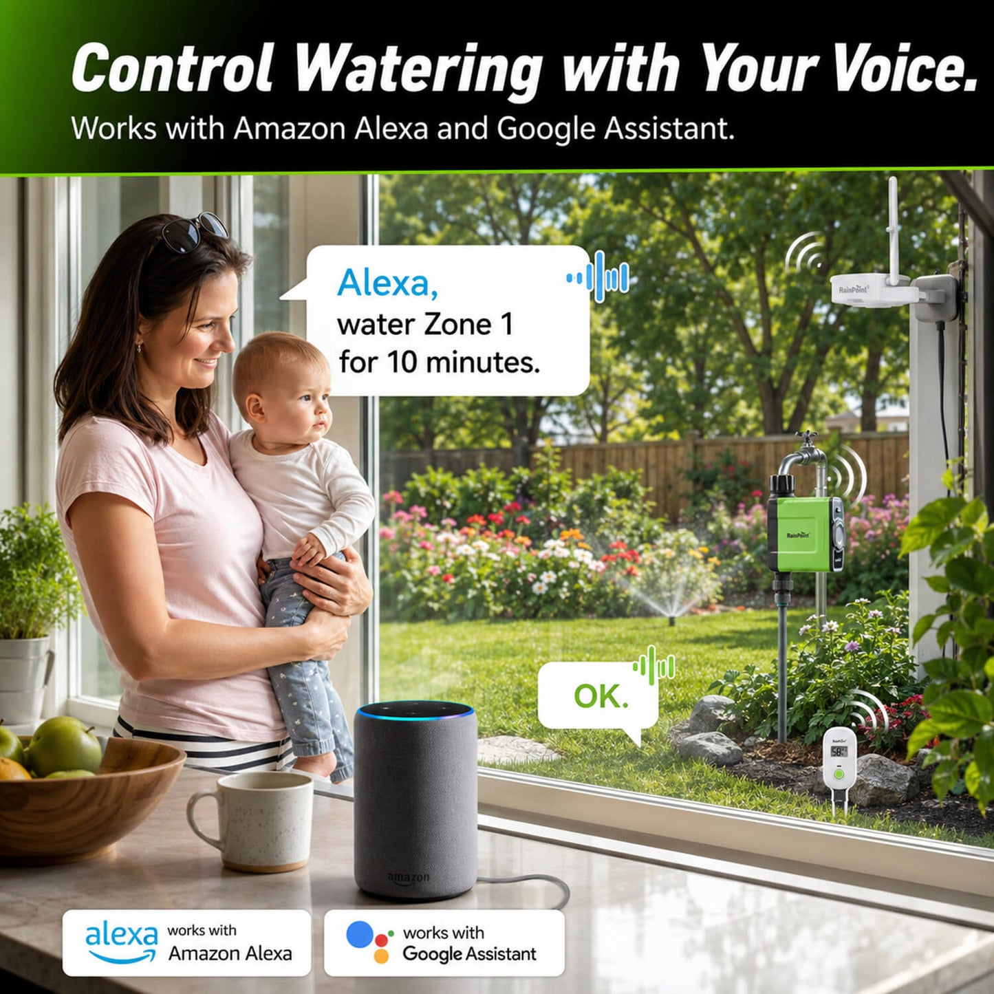 RainPoint Smart Irrigation System That Waters Only When Your Lawn Needs It