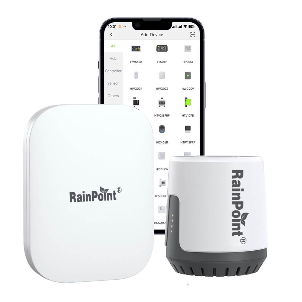 RAINPOINT Wireless Digital Rain Gauge Outdoor with App - Smart Rain Gauge with Accurate Weather Sensor