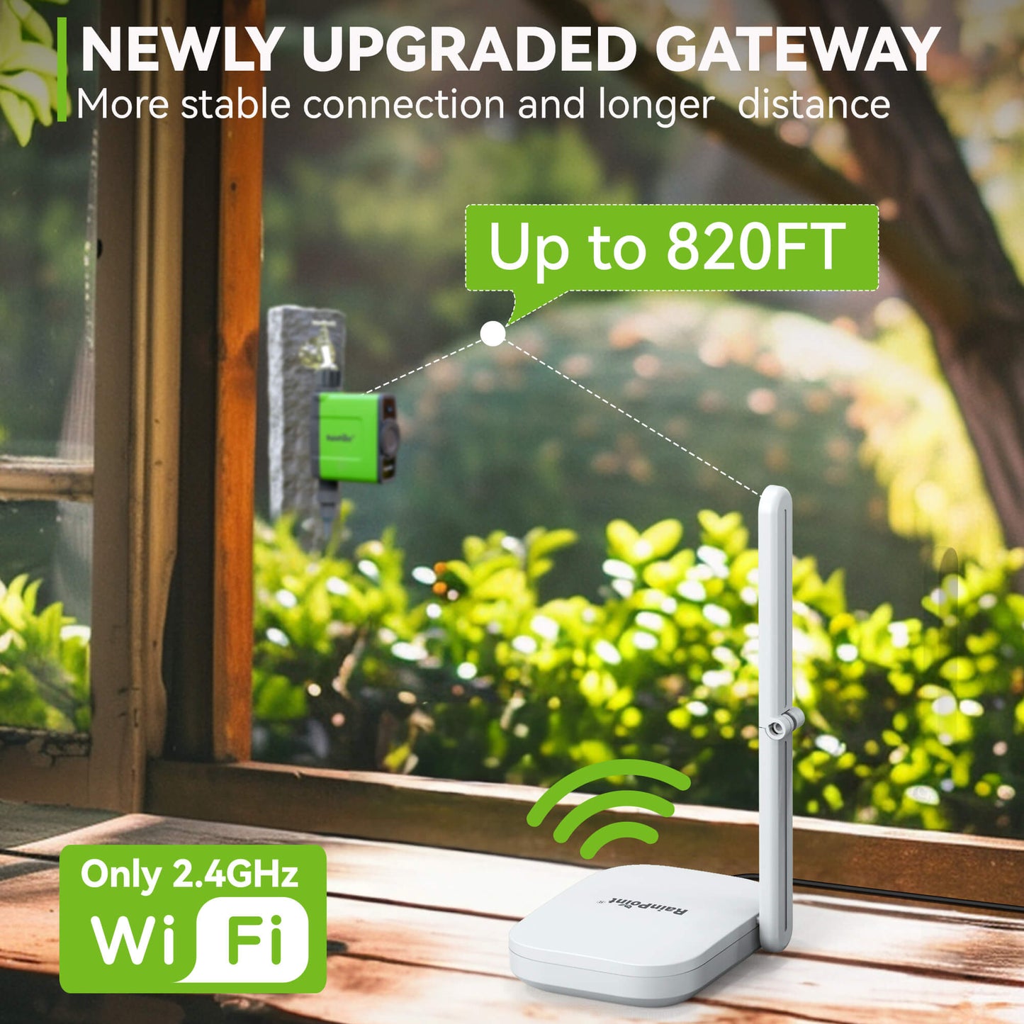 RainPoint Smart Garden Hose Faucet Timer with Hub