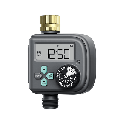 RainPoint Waterproof Hose Timer Brass Inlet,1 Outlet