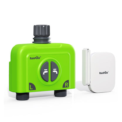 RainPoint 2-Zone WiFi Sprinkler Timer with Antenna Gateway