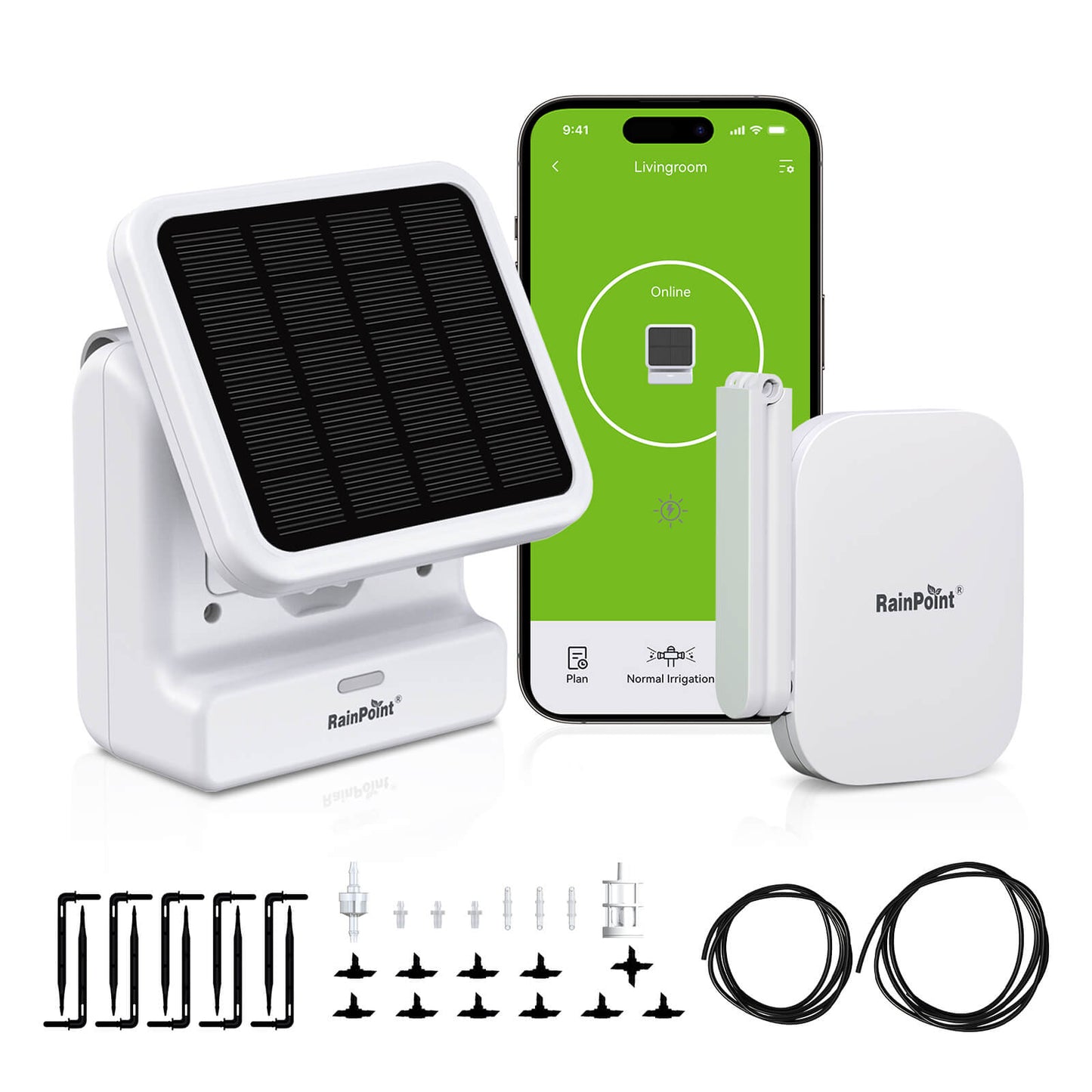 RAINPOINT Smart WiFi Solar Automatic Plant Watering System for House Potted Plants Gen 2