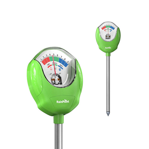 RAINPOINT Soil Moisture Meter - No Batteries (Green)
