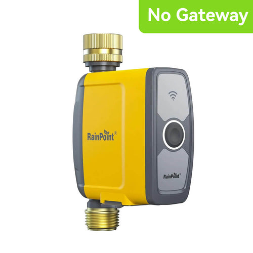 RAINPOINT Irrigation Computer WLAN with Pure Brass Inlet and Outlet, without WiFi Hub