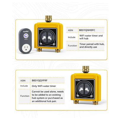 RainPoint WiFi Water Timer with Brass Inlet & Outlet. No WiFi Hub DE