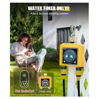 RainPoint WiFi Water Timer with Brass Inlet & Outlet. No WiFi Hub DE