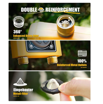 RainPoint WiFi Water Timer with Brass Inlet & Outlet. No WiFi Hub