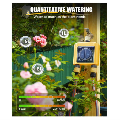 RainPoint WiFi Water Timer with Brass Inlet & Outlet. No WiFi Hub
