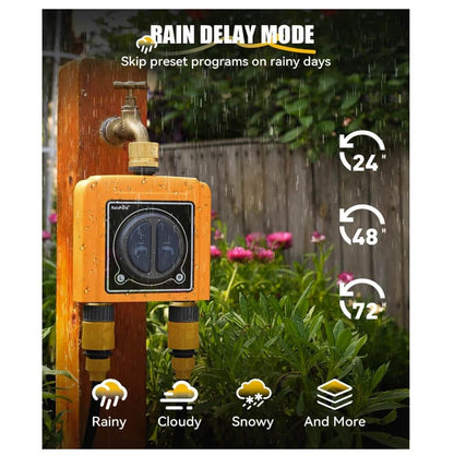 RainPoint WiFi Water Timer with Brass Inlet & Outlet. No WiFi Hub