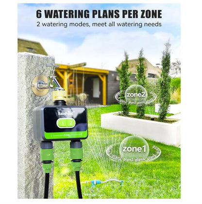 RainPoint Bluetooth Sprinkler Timer 2 Outlet Hose-Timer Only, (Not Hub)