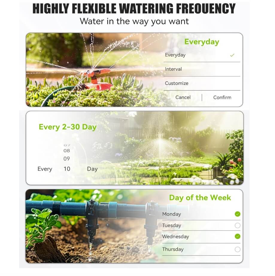 RainPoint Bluetooth Sprinkler Timer 2 Outlet Hose-Timer Only, (Not Hub)