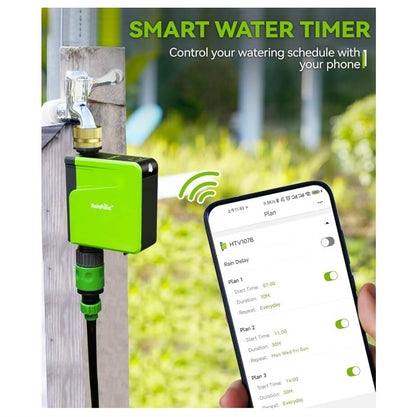 RainPoint with Brass Inlet Bluetooth Water Timer for Garden Hose(Not Hub)