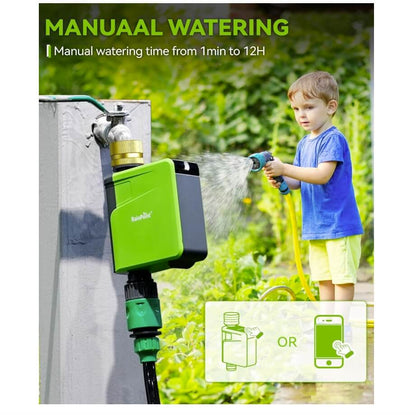 RainPoint with Brass Inlet Bluetooth Water Timer for Garden Hose(Not Hub)
