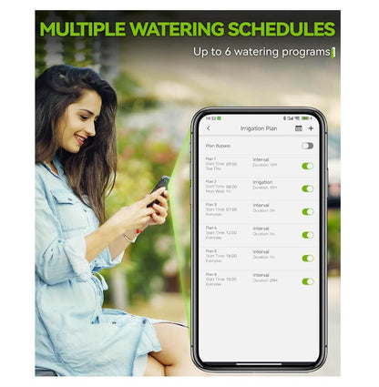 RainPoint with Brass Inlet Bluetooth Water Timer for Garden Hose(Not Hub)