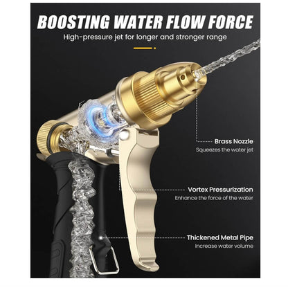 RainPoint Garden Hose Nozzle, Upgraded Heavy Duty Metal Spray Nozzle