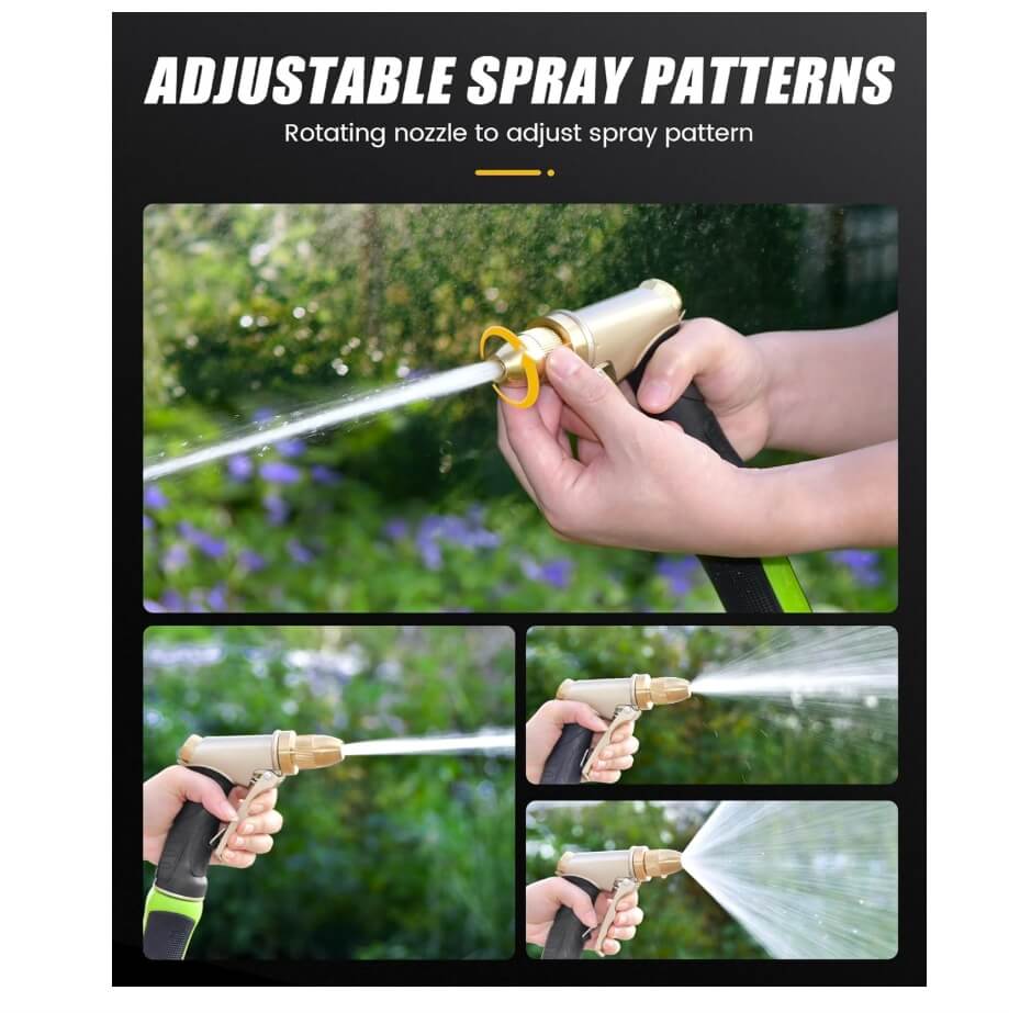 RainPoint Garden Hose Nozzle, Upgraded Heavy Duty Metal Spray Nozzle