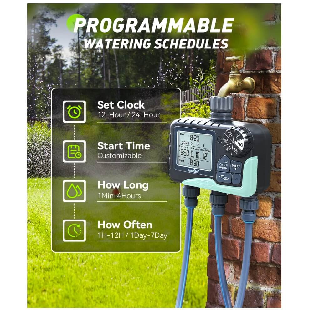 RainPoint Sprinkler Timer 3-Zone