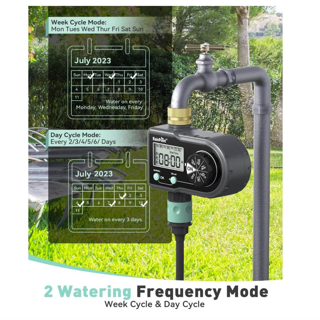 RainPoint Sprinkler Timer with Brass Inlet