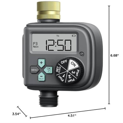 RainPoint Waterproof Hose Timer Brass Inlet,1 Outlet