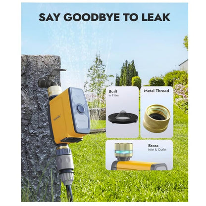 RainPoint WiFi Water Timer, Brass Inlet & Outlet