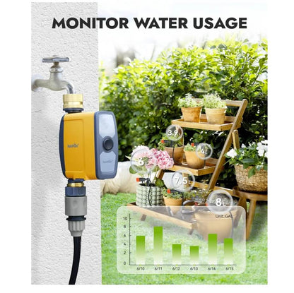 RainPoint WiFi Water Timer, Brass Inlet & Outlet