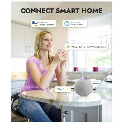 RainPoint WiFi Water Timer, Brass Inlet & Outlet