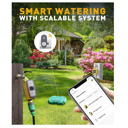 RAINPOINT Irrigation Computer WLAN with Pure Brass Inlet and Outlet, without WiFi Hub