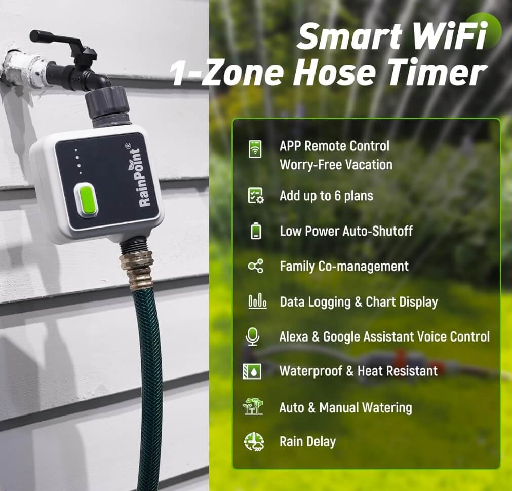 RainPoint Smart Garden Watering System One-Zone Basic Package