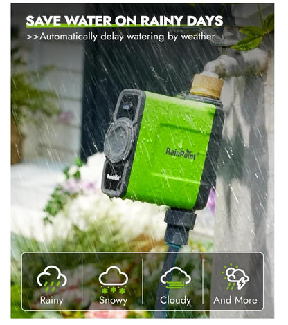RainPoint WiFi Water Timer, Brass Inlet (No WiFi Gateway)