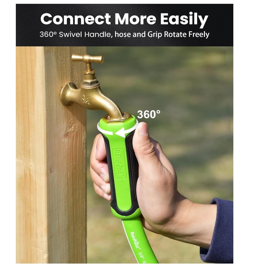 RainPoint Short Leader Garden Hose 3 ft - Lightweight Water Hose