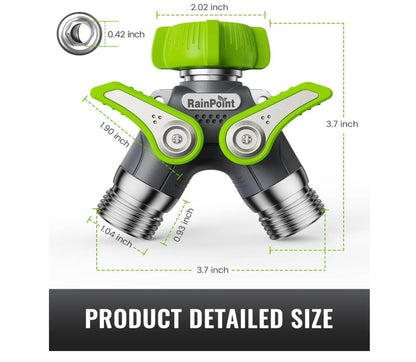 RAINPOINT Garden Hose Splitter(Green)