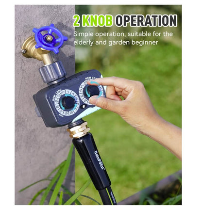 RAINPOINT 2 Dial Garden Hose Water Timer