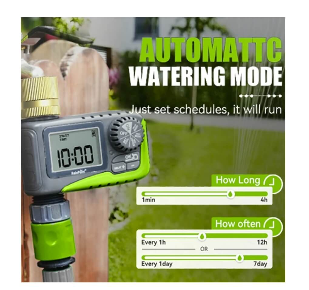 RainPoint Garden Hose Timer with Brass Inlet