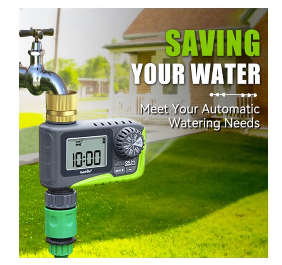 RainPoint Garden Hose Timer with Brass Inlet