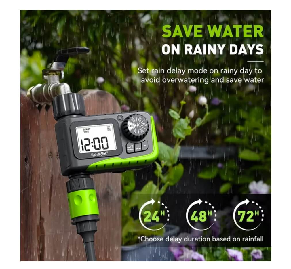RainPoint 2 Pack Garden Sprinkler Timer Irrigation Lawn Watering Controller