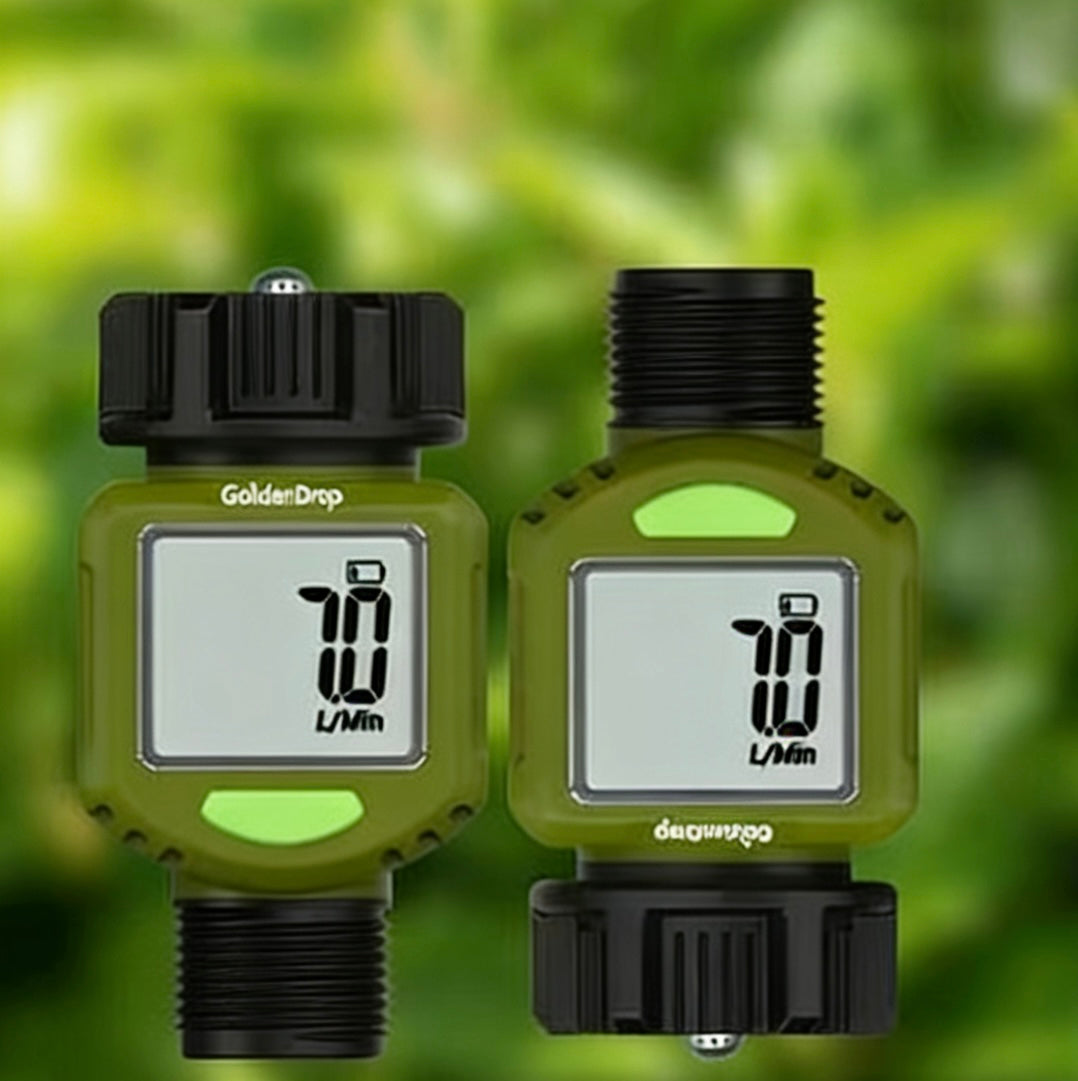 GoidenDrop Flip-screen water flow meter