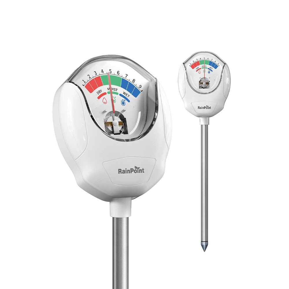 RainPoint Soil Moisture Meter - No Batteries  (White)