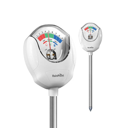 RainPoint Soil Moisture Meter - No Batteries  (White)