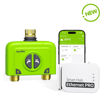 RainPoint 2 Zone WiFi Water Timer with Ethernet Gateway