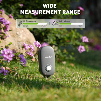 RainPoint Bluetooth Soil Moisture & Temp Meter - Works with Bluetooth Hub & Water Timer