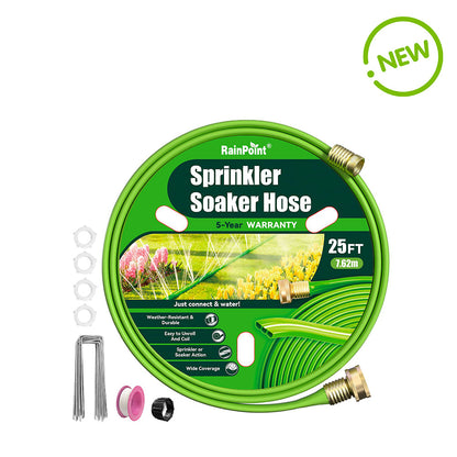RAINPOINT Sprinkler Hose with Holes 25FT