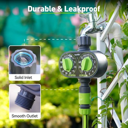 RainPoint Simple 2-Dial Outdoor Sprinkler Controller