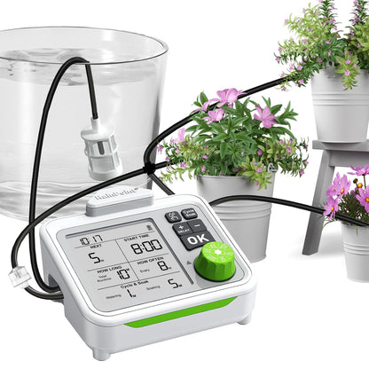 RAINPOINT Large Display Automatic Plant Waterer Indoor for Up to 10-15 Pot Plants