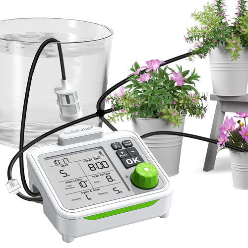 RAINPOINT Large Display Automatic Plant Waterer Indoor for Up to 10-15 Pot Plants