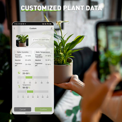 RainPoint Bluetooth Soil Moisture & Temp Meter - Works with Bluetooth Hub & Water Timer