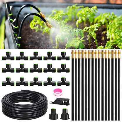 RAINPOINT Quick-Connect Drip Irrigation System – Garden Watering Kit with Adjustable Emitters