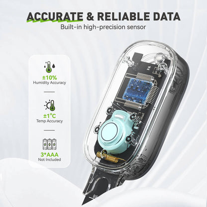 RainPoint Bluetooth Soil Moisture & Temp Meter - Works with Bluetooth Hub & Water Timer