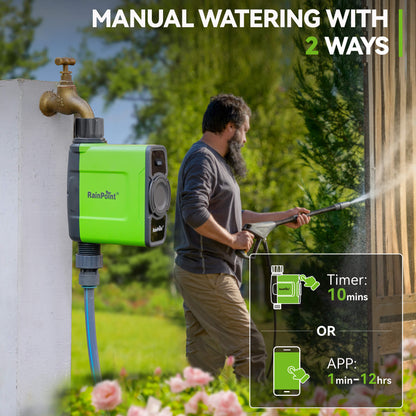 RainPoint Smart Garden Hose Faucet Timer with Hub