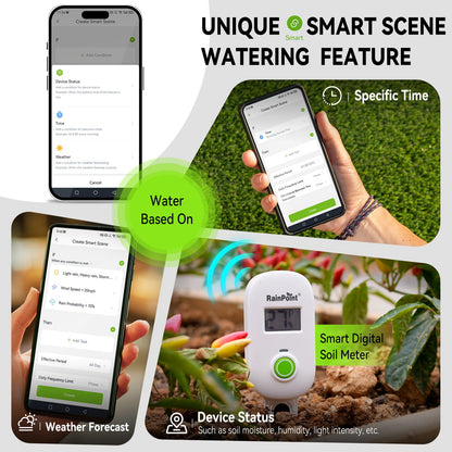 Rainpoint Smart Automatic Watering System for 15 Potted Plants, Local Control & Remote WiFi/App Control