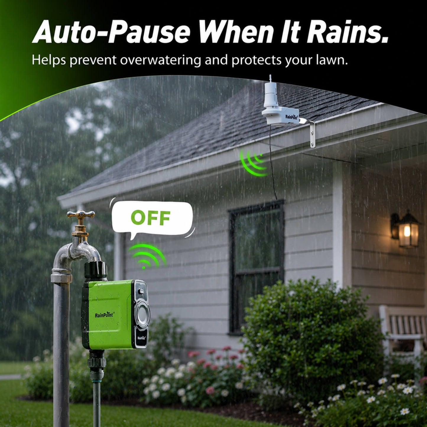 RainPoint Smart Irrigation System That Waters Only When Your Lawn Needs It